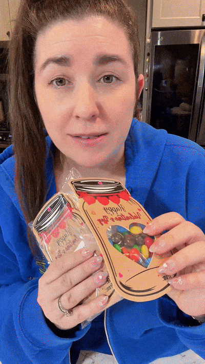 Valentines Day Cards for Kids - 60 Pack Mason Jar Valentine Gifts Cards(Candy Not Included)