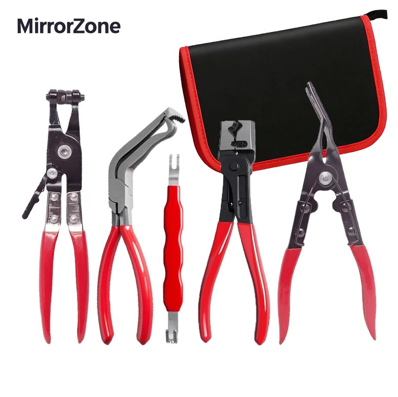 Automotive Electrical Disconnect Pliers Kit,Auto Repair Plier,High-Carbon Steel Connector Separator 60 ° Pliers,Hose Clamp Plier,Car Trim Clip Removal Pliers,Plug Release Tool and Wire Terminal Removal