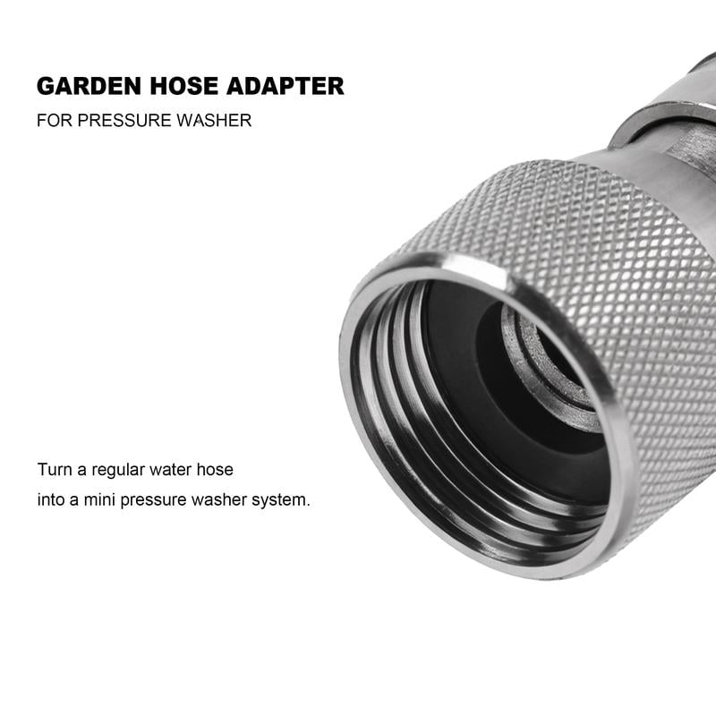 Garden Hose to Mini Power Washer Adapter-3/4" GHT to 1/4"