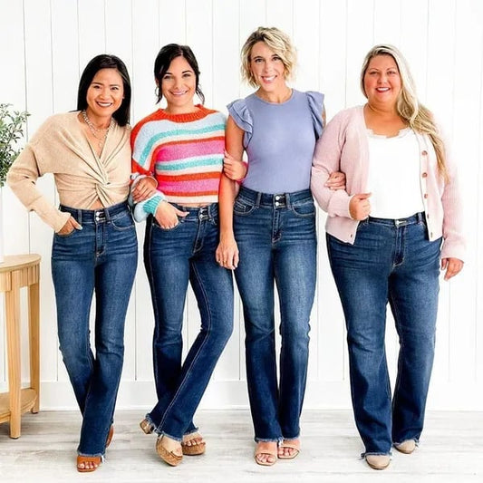 🏆LAST DAY SALE 50% OFF🔥👖Holy Grail Tummy Control Bootcut Jeans Pants - Buy 2 Free Shipping