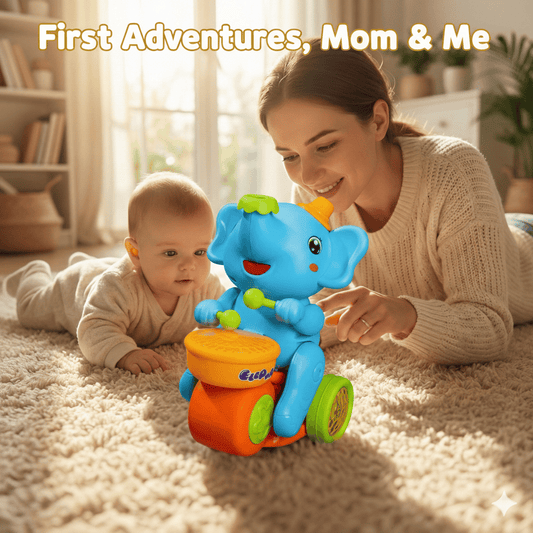 Buy 2 Free Shipping🌟New Interactive Elephant Toy for Toddlers & Kids with LED Lights Realistic Sound