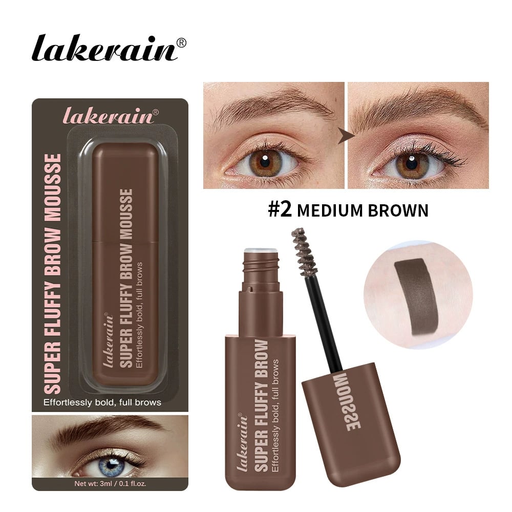 Eyebrow Volumizing Mousse, Buildable Soft & Full brows, All-day Wear, Flake Resistant