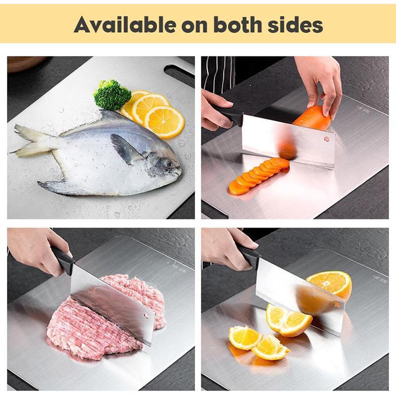 Stainless Steel Double Sided Chopping Board