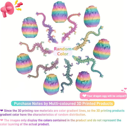 3D Printed Dragon Egg, Easter Eggs Mythical Dragon Eggs with Dragon Inside