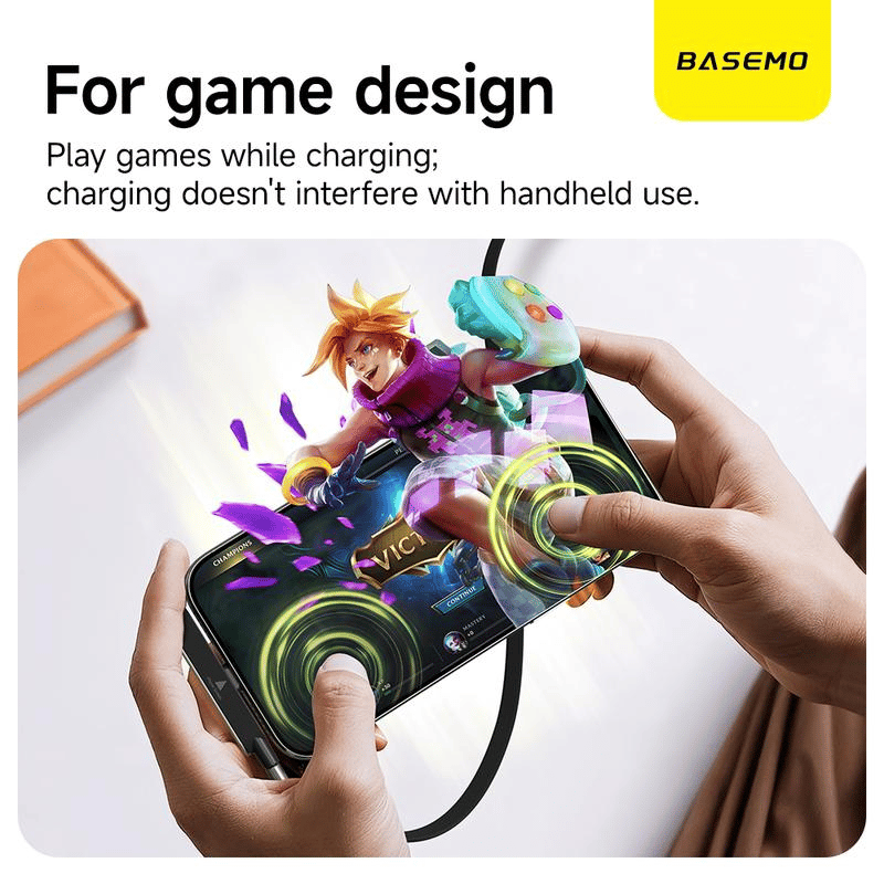 Upgraded version⚡  2-in-1 Invisible Holder Charger Cable – 240W Fast Charging Cord with Built-In Phone Stand