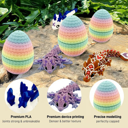🔥Last Day 49% OFF -6 Brightly Colored Dragon Eggs with Mystery Dragon