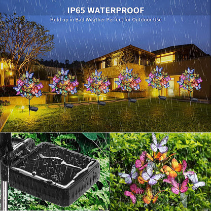 4-Solar Butterfly Tree Decorative Light