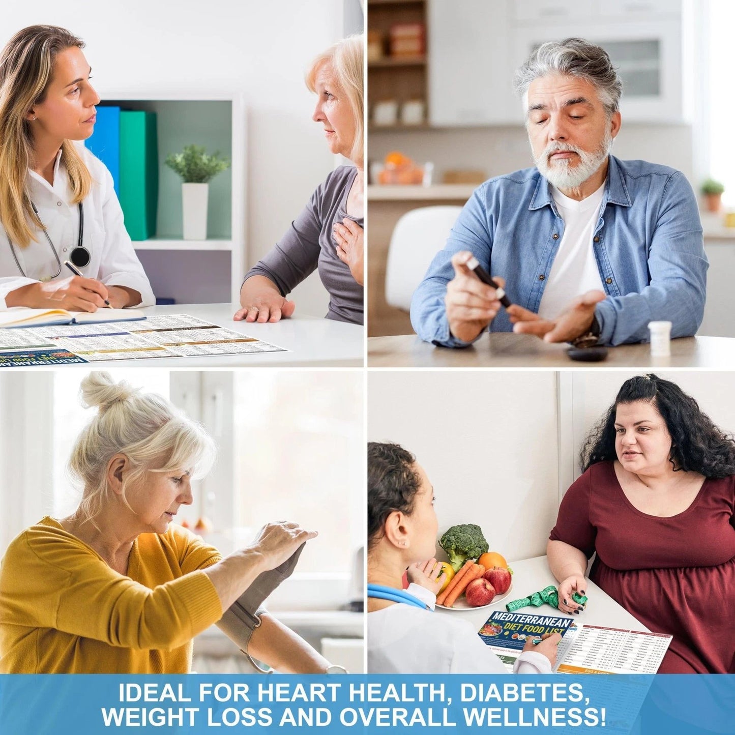 🎁Last Day 60% OFF🔥3-Pack Mediterranean Diet Chart Food List 2026, Mediterranean Ingredient Meal Plan