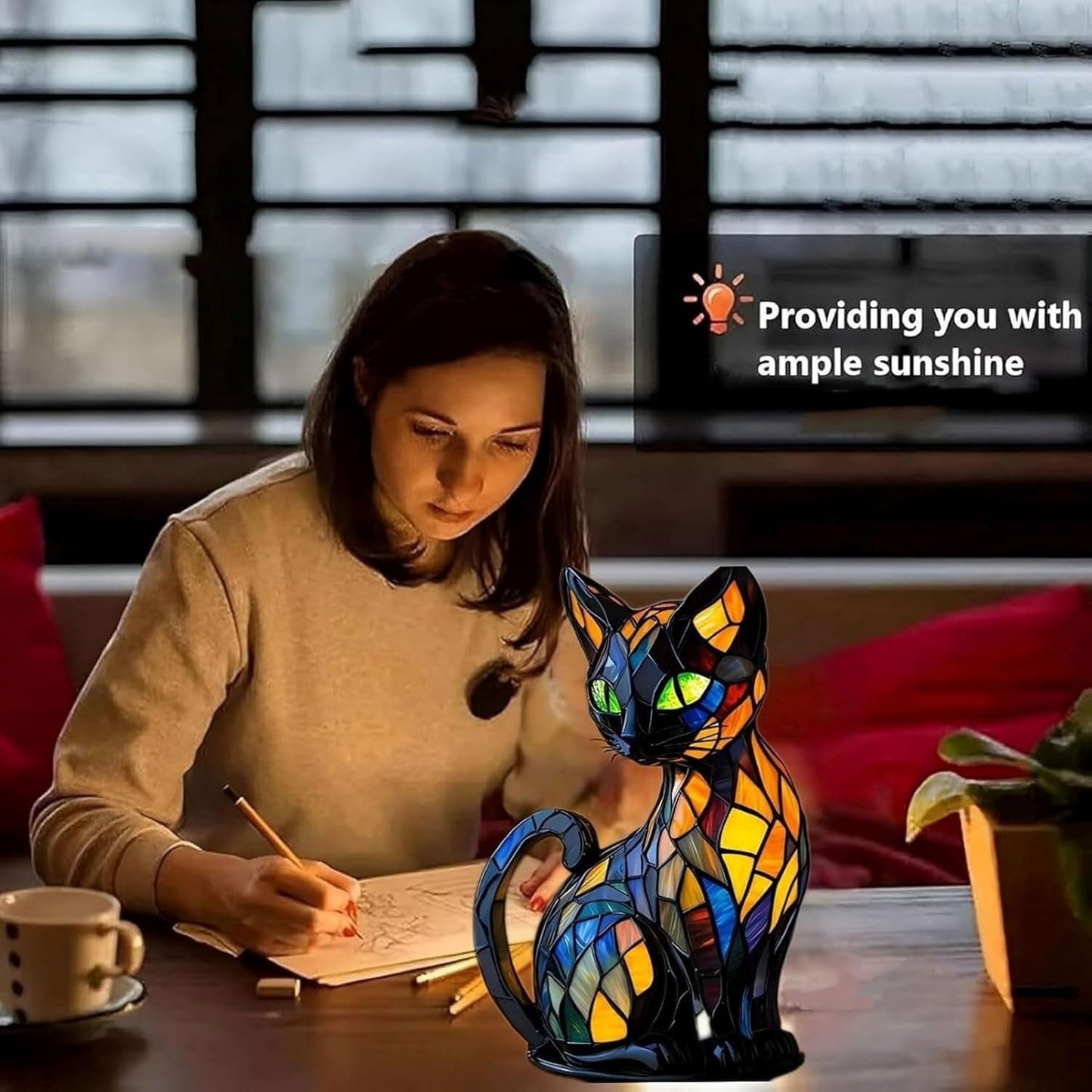 🐱Retro 3D Cute Cat LED Table Lamps