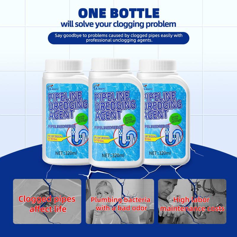 🚿Pipeline Dredging Agent – Powerful 320ml Drain Cleaner for Kitchen & Bathroom Pipes 🚿