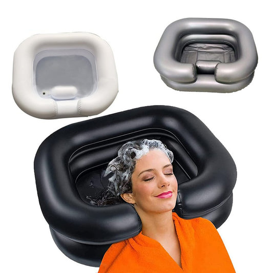 ❤️Inflatable Shampoo Basin for Bedside, Shampoo Tub for Locs,Elderly, Disabled, Pregnant, Injured, Bedridden, Handicapped