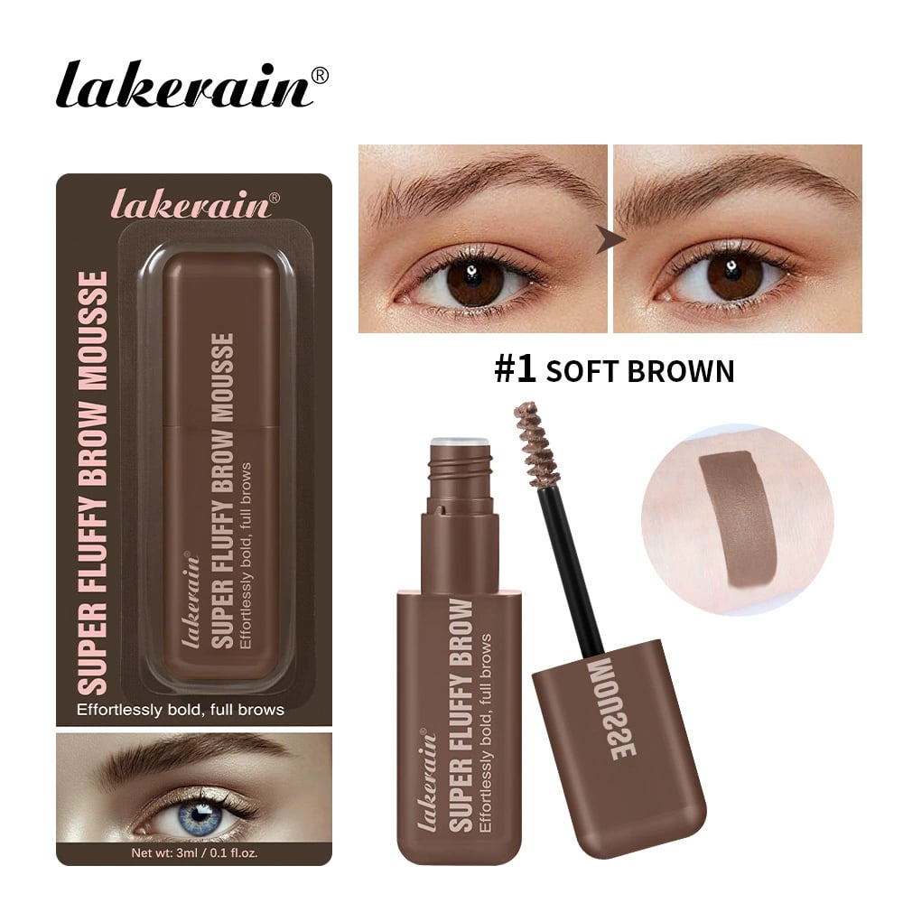 Eyebrow Volumizing Mousse, Buildable Soft & Full brows, All-day Wear, Flake Resistant