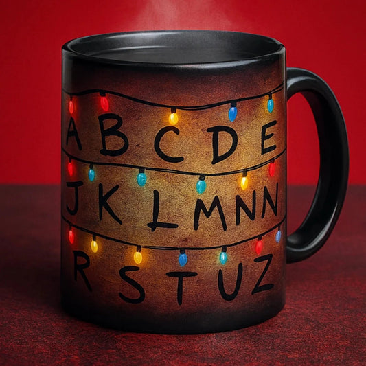 Hot Sale🎊🎊Stranger Xmas Lights 11oz Color Changing Ceramic Mug