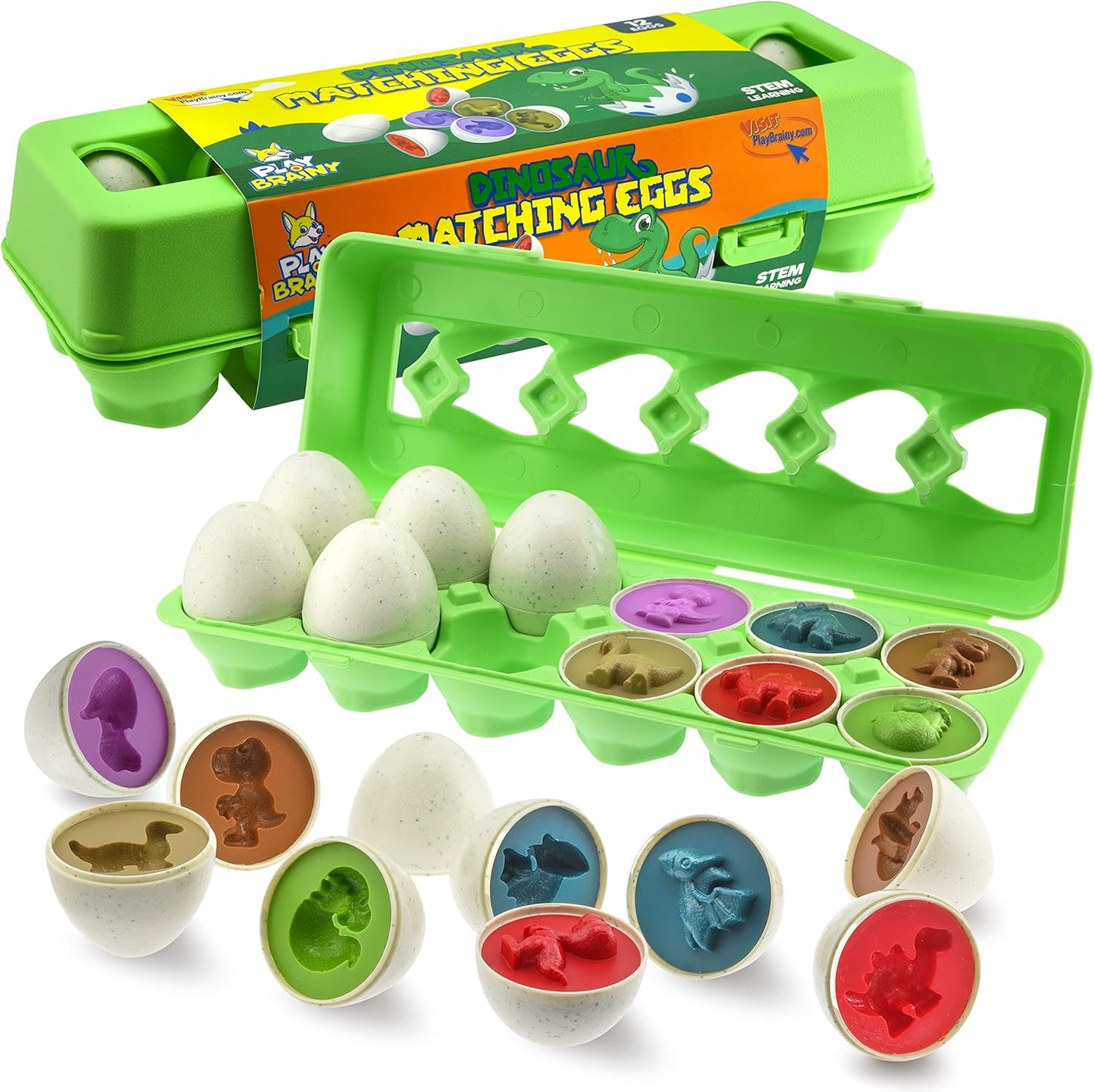 🔥Last Day Sale 49% OFF🔥12-Piece Color & Shape Sorting Egg Toy Set