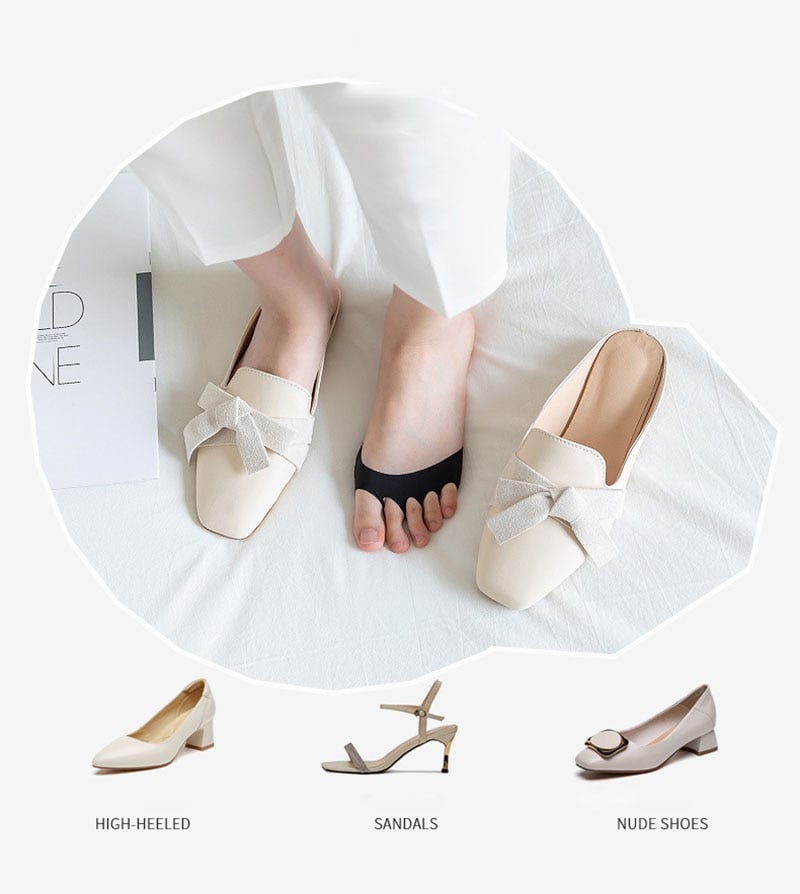 👠🧦 Five-Toe Forefoot Pads for Women – Shock-Absorbing Half Insoles (8pcs) 💖