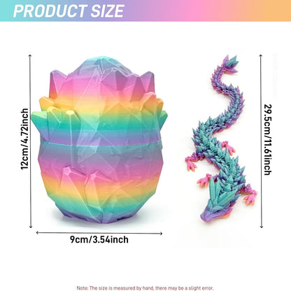 3D Printed Dragon Egg, Easter Eggs Mythical Dragon Eggs with Dragon Inside