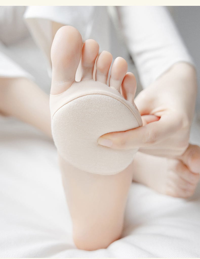 👠🧦 Five-Toe Forefoot Pads for Women – Shock-Absorbing Half Insoles (8pcs) 💖