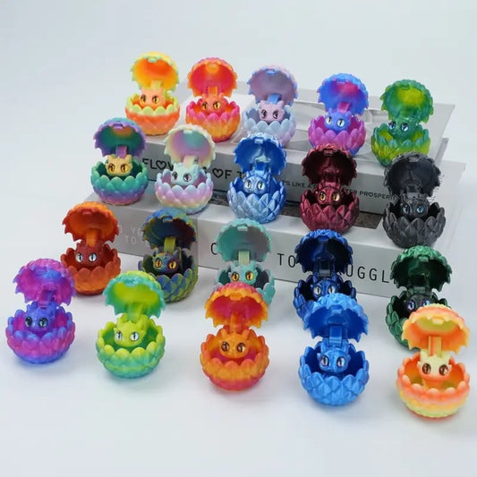 ✨🐉Your Favorite Sky Companions: 20-Piece Random Colors Mini Dragon Egg Set(Includes 10 Eggs & 10 Mini Dragons)