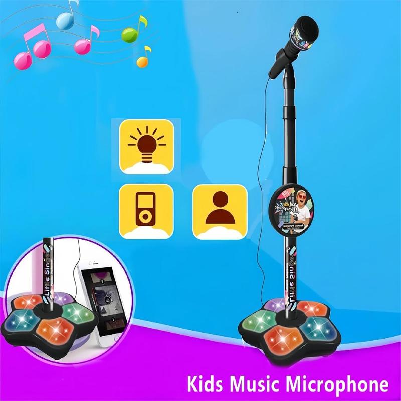 🔥Microphone Toy, Karaoke Machine Toy with Light