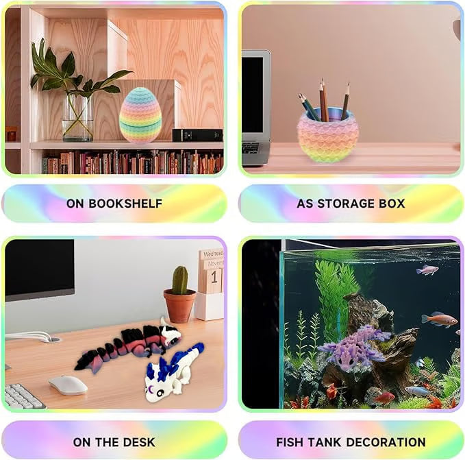 🔥Last Day 49% OFF -6 Brightly Colored Dragon Eggs with Mystery Dragon