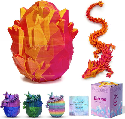 3D Printed Dragon Egg, Easter Eggs Mythical Dragon Eggs with Dragon Inside