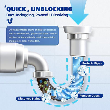 🚿Pipeline Dredging Agent – Powerful 320ml Drain Cleaner for Kitchen & Bathroom Pipes 🚿