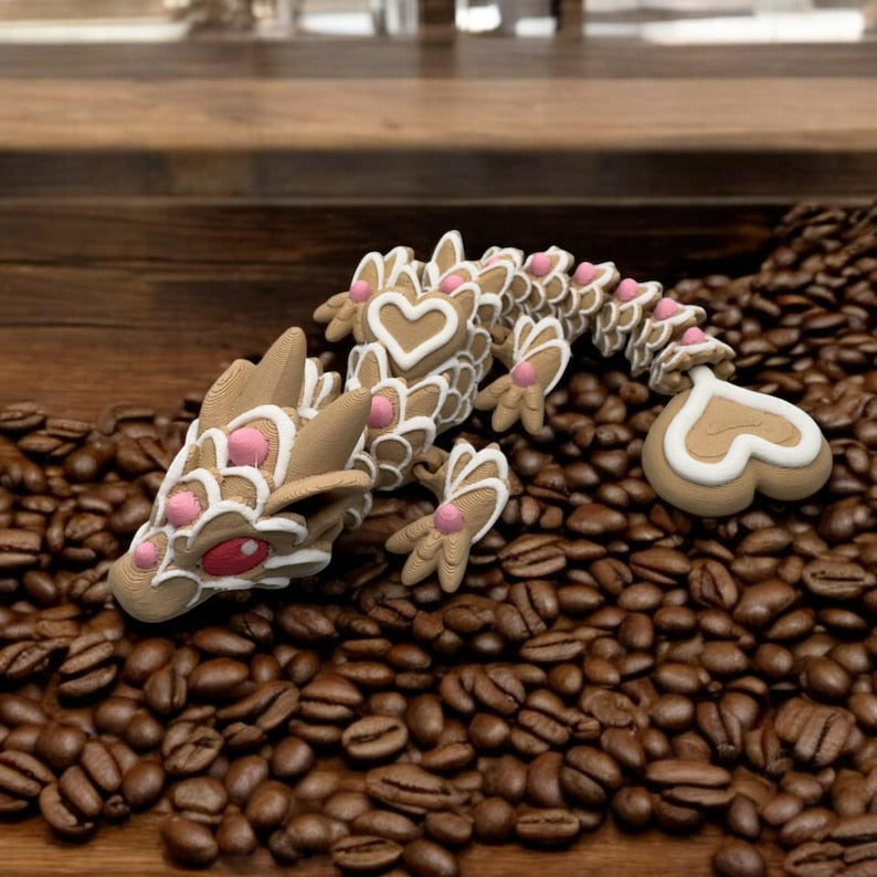 Sugar Cookie Dragon: 3D Printed Articulated Fidget Toy