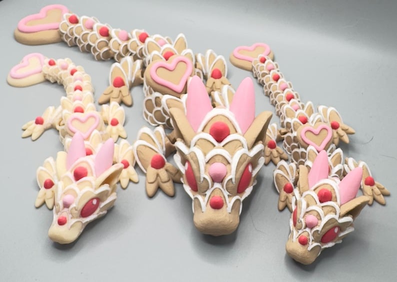 Sugar Cookie Dragon: 3D Printed Articulated Fidget Toy