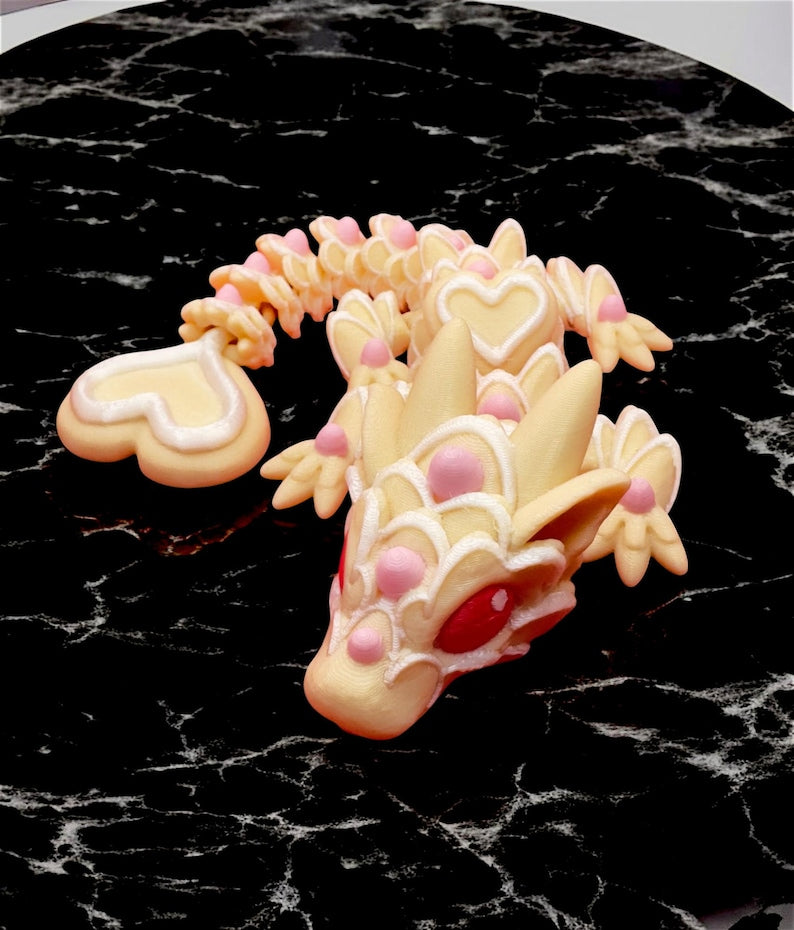 Sugar Cookie Dragon: 3D Printed Articulated Fidget Toy