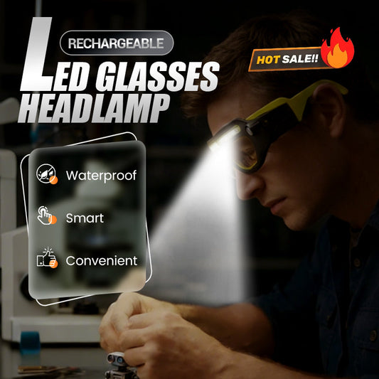 ⏳Limited-time 50% off⏰Rechargeable LED Glasses Headlamp